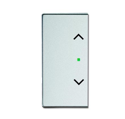 Busch-Jaeger 6232-20-83 rocker switch, 2-way left/right, with symbol 'blind' aluminum silver