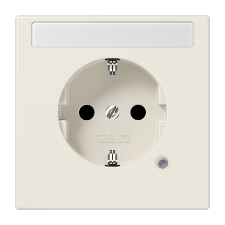 Jung LS1520NAKO SCHUKO socket, 16 A 250 V ~, without claws, with function display, with label field, integrated increased contact protection, SAFETY+, Duroplast, series