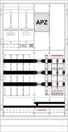 ABB Striebel & John KS4220 surface-mounted measuring and transformer cabinet, with meter cross, 2CPX032268R9999