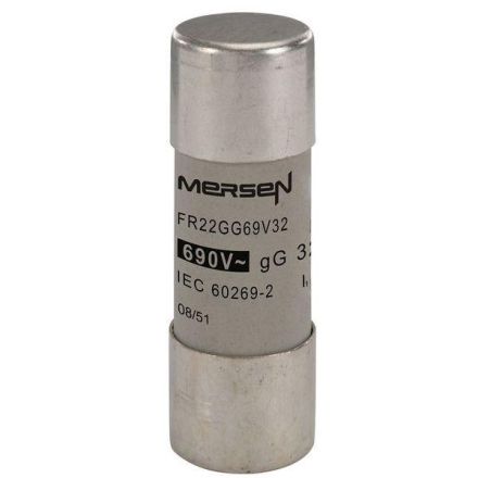 Mersen F212594J FR22GG69V32 32A gG AC400-690V 22x58 cylindrical fuse link
