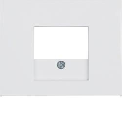 Berker 10357009 Central piece with TAE cut-out polar white, glossy Berker K.1