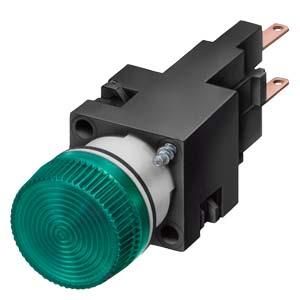 Siemens 3SB2204-6BC06 indicator light 16mm W2x4.6D red