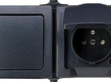 Kopp 134515005 NAUTIC anthracite on/off switch