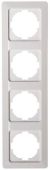 Kopp 305913063 MILANO 4-way white cover frame