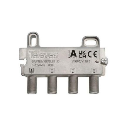 Televes 519603 VT38FZ 3-way 5-1218 MHz VD: 8 dB distributor