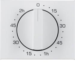 Berker 16357109 Centre piece with control knob for mechanical timer polar white, glossy