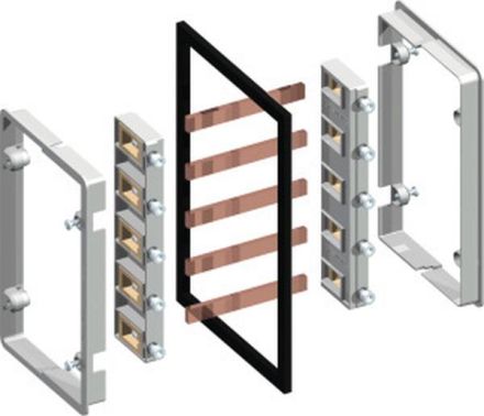 ABB Striebel & John TZ621 busbar connector 5-pole, copper 2x12x5mm, 2CPX010794R9999