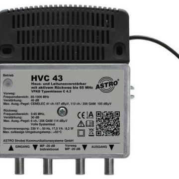 ASTRO Strobel 00217356 HVC 43 broadband amplifier
