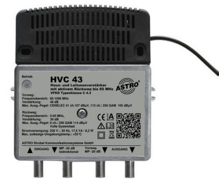 ASTRO Strobel 00217356 HVC 43 broadband amplifier