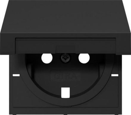 Gira 4922005 SCHUKO-SD.KD System 55 Black with cover