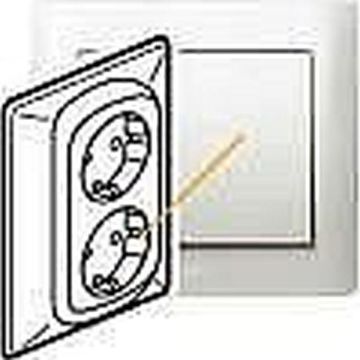 Legrand 771533 socket rocker 2-way vertical Galea mother of pearl, (grey)