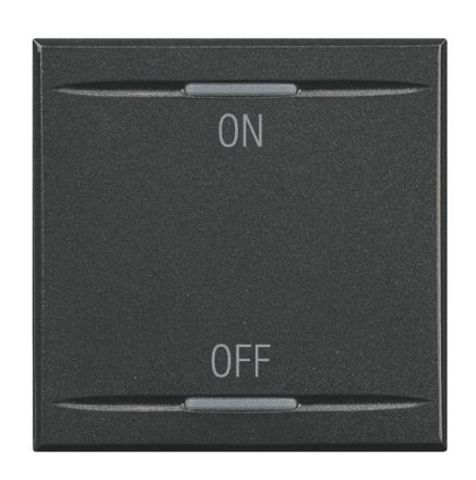 Bticino HS4911/2AG rocker 2-module symbol On/Off, (anthracite)