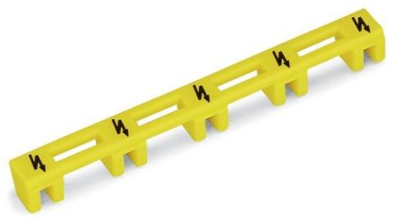 Wago 285-416 for 5 terminals flash black warning cover