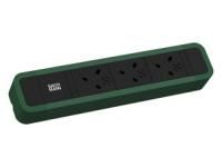 Bachmann 350.220 PRIMO 2 3xUK 2 0m UK RAL6028 power strip