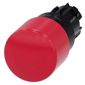 Siemens 3SU1000-1GB20-0AA0 emergency stop mushroom pushbutton 22mm round red 30mm rotary release