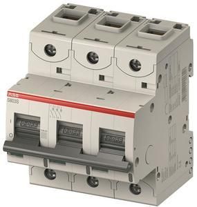 ABB Stotz-Kontakt S803S-UCK80, high-performance circuit breaker, 80A,K,750VDC=Icu 50kA,3P, 2CCS863001R1627