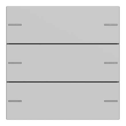 GIRA 5753015 rocker set for push button sensor 4 System 55 | 3-way | matt gray