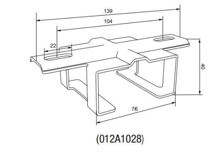 Chamberlain 012A1028 Additional rail suspension: sliding model / 1 piece