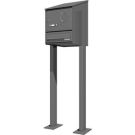 Ritto RGE1324120 letterbox horizontal audio, chrome ring, stainless steel