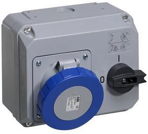 ABB Stotz-Kontakt 263MHS6W, Switchable wall socket, 63 A 6h, IP67, 2P+E, 2CMA167894R1000