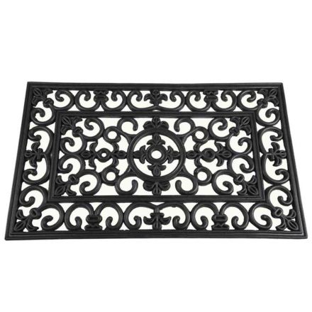 Siena Garden 548179 rubber mat antique square, 45x75 cm, black