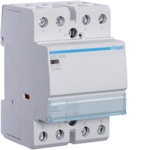 Hager ESC428 contactor 25A 3S+1OE 230V