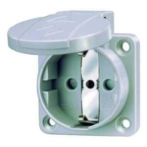 Mennekes 11060 16A2P+E 230V grey Schuko surface-mounted socket