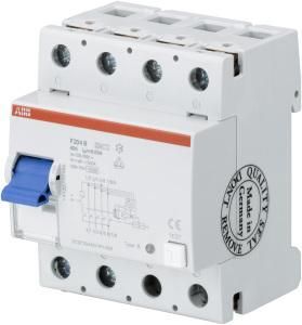 ABB Stotz-Kontakt FI F204B80/0.3, residual current circuit breaker 4P, type B+, 80A, 300mA, short-time delay, 2CSF204701R3800