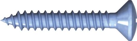 Reisser 007983S021-042032S-1 DIN 7983 self-tapping screws, Liseko, form C, PZ drive, 4.2 x 32, steel, galvanized, blue pass., pack of 100