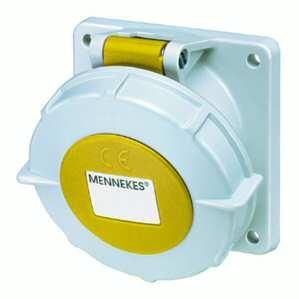 Mennekes 3566 panel socket TwinCONTACT 32A 3-pole 4h 110V IP67