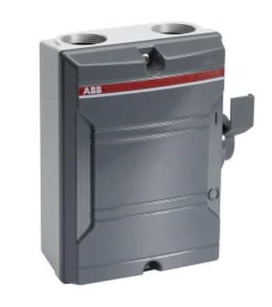 ABB Stotz-Kontakt KSE340TPN, switch disconnector in housing 3-pole 40A 400V with dark grey handle, 2CMA142415R1000