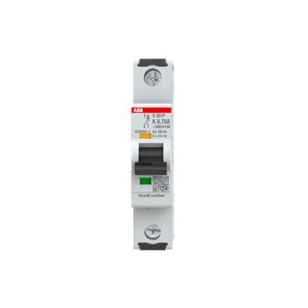 ABB Stotz-Kontakt 2CDS381001R0187 S301P-K0,75 K25kA 0,75A 1P circuit breaker