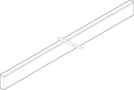 ABN 5RE 30x10x745mm vertical CU rail (XCUS135)