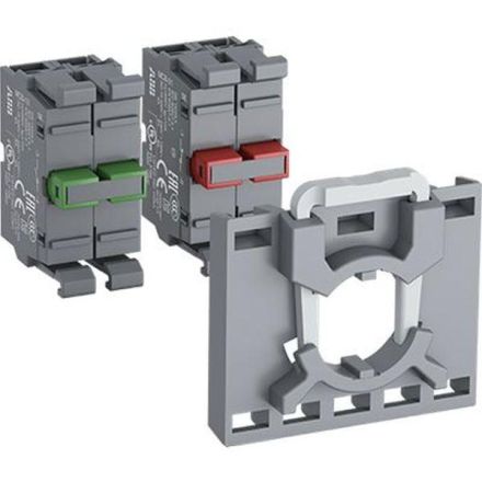 ABB Stotz-Kontakt MCBH-20, contact block 2S with holder for non-illuminated control elements, 1SFA611605R1102