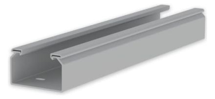 Unex 66101 light grey RAL7035 60x100 U23X unperforated cable tray