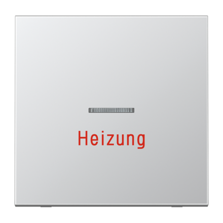 Jung AL2990H rocker 1-way with light guide, heating, LS series, aluminium