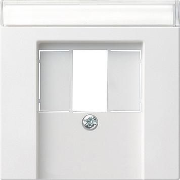 Gira 087627 cover BSF TAE+Stereo+USB System 55 pure white matt