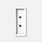 Siedle GA 612-3/1-0 SM surface-mounted housing in silver metallic