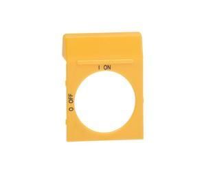ABB Stotz contact OPY2, Blanco plate yellow for OH2_ handles, 1SCA022353R4200