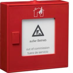 Hager RFM202D red wireless push-button detector