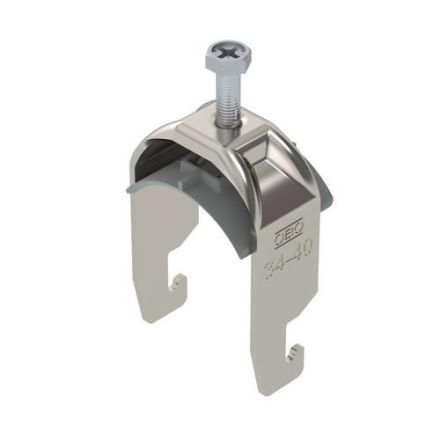 OBO Bettermann 1186836 2056 BS-U1-K-40 A2 34-40mm stainless steel clamp
