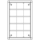 Ritto 1882120 flush-mounted frame 15 module slots, silver