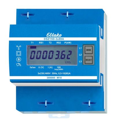 Eltako 28380015 DSZ15D-3x80A MID calibrated three-phase meter electronic
