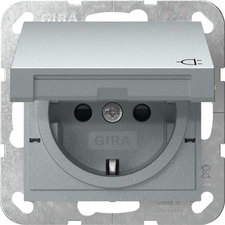 Gira 441426 KD+SH System 55 F aluminum socket SCHUKO
