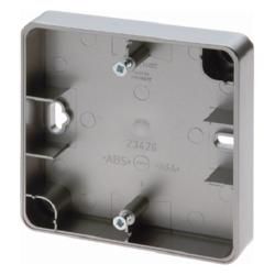 Berker 10029004 Surface-mounted housing 1-way flat design stainless steel, painted surface-mounted, accessories