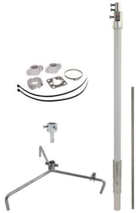 Dehn & Söhne 819685 Air termination mast set HVI light plus D:40mm L:2200mm R320mm