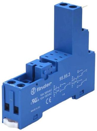 Finder 95.95.3 relay socket blue