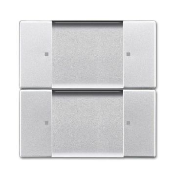 Busch-Jaeger 6736/01-83 Wall transmitter ZigBee Light Link, 2 channels aluminum silver