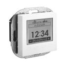 Alre-It UA070004 FTRCUd-210.021#55 with clock pure white glossy flush-mounted radio transmitter