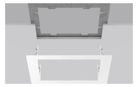 RZB 983083.002 L 400 W 400 H 1 Visible colour: white Installation frame